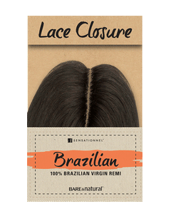 Lace closure Natural Yaki 12", Human Hair Closure