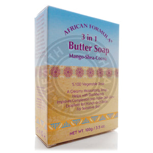 African Formula 3in1 Butter Soap Mango, Shea, Cocoa  3.5 oz / 100g
