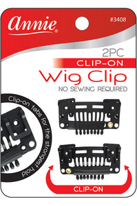 Annie 2 pc Clip On Wig Clip [No Sewing Required]