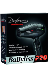 BabylissPRO Bambino 5510 Nano Titanium Travel Dryer [Dual Voltage]