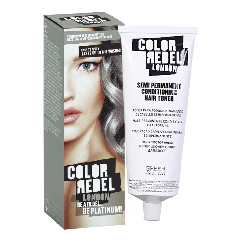 COLOR REBEL LONDON Semi Permanent Hair Toner (100ml) - Platinum