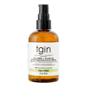 TGIN TEA TREE + OLIVE OIL Detoxifying Hair & Scalp Serum (4oz)