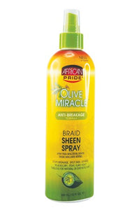 African Pride Olive Miracle Braid Sheen Spray 12oz