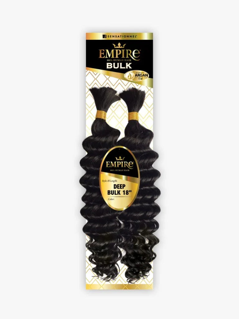 Empire deep wave bulk 18″, Human Hair Braids