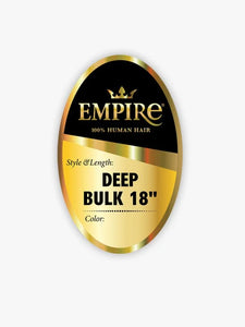 Empire deep wave bulk 18″, Humana Hair