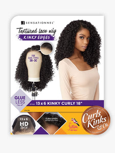 Sensationnel Kinky Edge 13X6 Lace Wig Kinky Curly 18"
