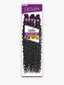 Lulutress 3x braid out 24″