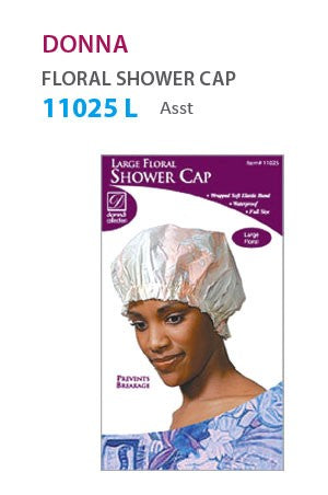 Donna Large Floral Shower Cap