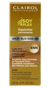 Clairol Soy4Plex  Liquid Color Permanent Hair Color 4NN Light Rich Neutral Brown