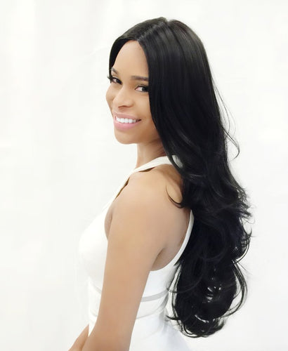 4 × 4 Extra Deep Lace Wig Koty, Human Hair Blend Wig