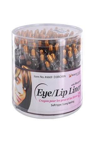 Magic Gold Eye/Lip Liner with Sharpener  Dark Brown