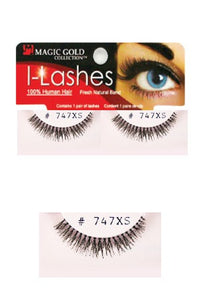 I-Lashes 100% Human Hair Eyelashes #747 Black