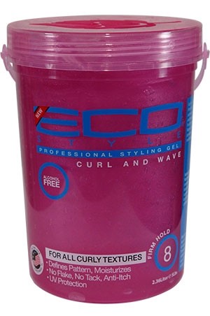 Eco Gel -Pink Curl & wave Styling Gel 5lb