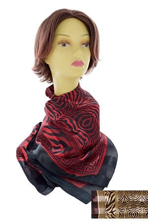 Soft Silky Scarf Red Wine