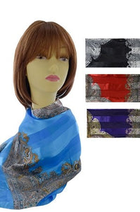 Soft Silky Scarf blue