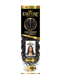 Empire Closure Deep Wave 12",Wavy Human Hair