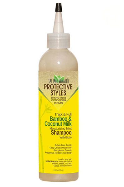 Taliah Waajid Protective Styles Bamboo & Coconut Milk Shampoo 8oz