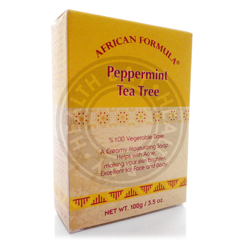African Formula Peppermint Tea Tree Soap  3.5 oz / 100g