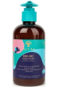 As I Am Born Curly Argan Leave in Conditioner & Detangler 8oz