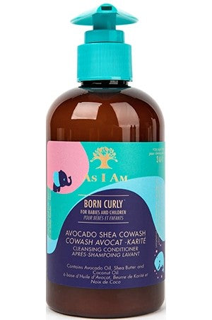 As I Am Born Curly Acocado Shea Cowash (8oz)