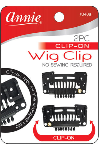 Annie 2 pc Clip On Wig Clip [No Sewing Required]