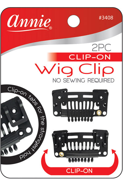 Annie 2 pc Clip On Wig Clip [No Sewing Required]