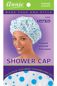 Annie Shower Cap Blue Dot X-Large