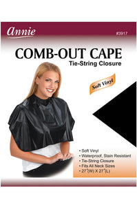 Comb-Out Cape Tie-String Closure