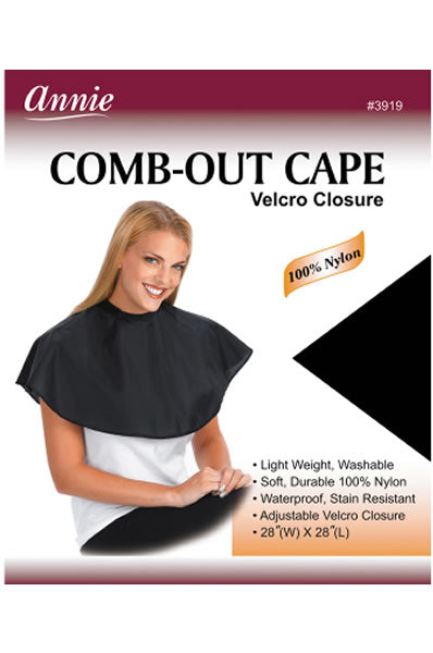 Comb-Out Cape Velcro Closure