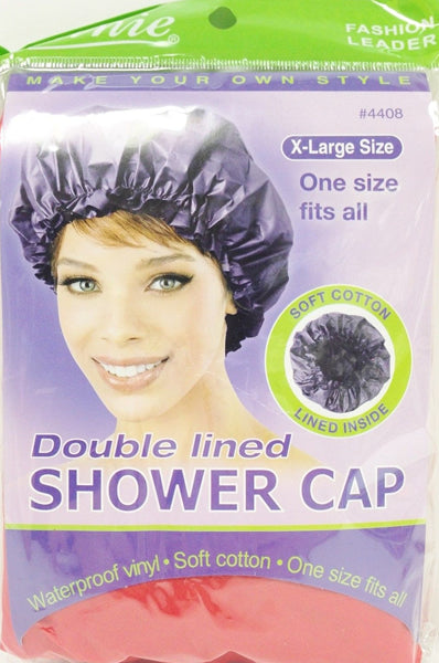 Annie Double Lined Shower Cap Assorted X-Large