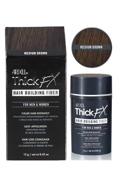 ThickFX Hair Building Fiber - Medium Brown 0.42oz