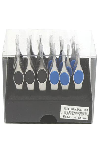 Tip Tweezer with Rubber - Assorted