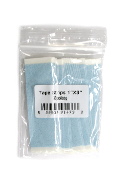 Walker Tape Lace Front Support Tape Strips[1 inchX3 inch, 36pc/bag] [bag]