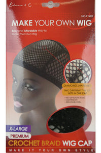 Premium Crochet Wig Cap X-Large