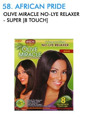 Olive Miracle Deep Conditioning  No-Lye Relaxer 4 Retouch -Super