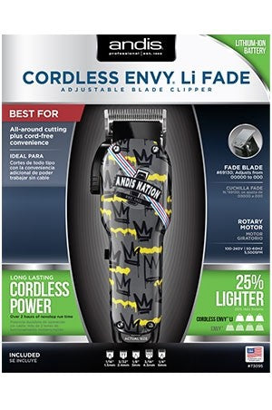 Andis Cordless Envy Li Fade Blade Clipper Trimmer