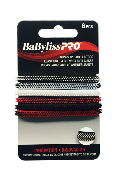 BaBylissPRO Non-Slip Hair Elastics 6pcs