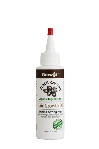 Growild Hair Growth Oil Black Castor 4oz