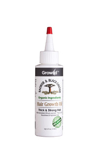 Growild Hair Growth Oil Baobob & Black Castor 4oz