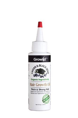 Growild Hair Growth Oil Caviar & Black Seed 4oz