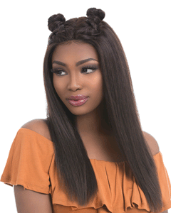Natural Straight 22" 100% FULL HAND­TIED LACE WIG, Virgin Brazilian Wig