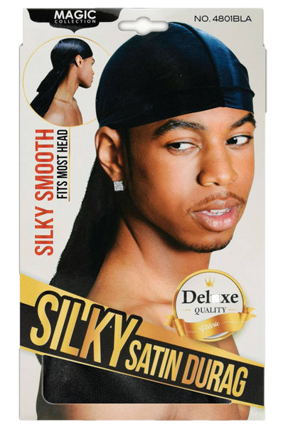 Magic Collection Silky Satin Durag Black