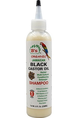 B's Organic Jamaican Black Castor Oil Herbal Shampoo 8oz