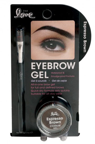 2nd Love Eyebrow Gel - Espresso Brown 0.1oz