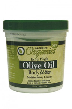 Ultimate Organics Olive Oil Body Whip Moisturizing Cream 15oz