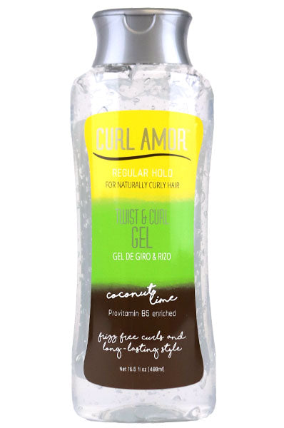 CURL AMOR Coconut lime Twist and Curl gel #Regular Hold 16.5oz