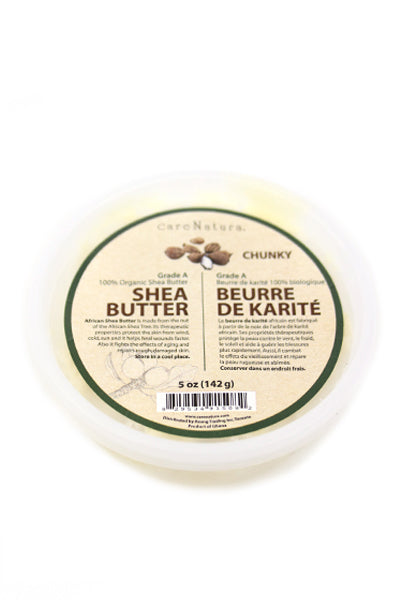 Care Natura Grade A 100% Organic Pure White Shea Butter Chunk 5oz