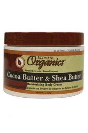 Ultimate Organics Cocoa & Shea Butter Body Cream 8oz