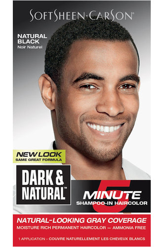 Dark and Natural 5min Mens Hair Color # Natural Black
