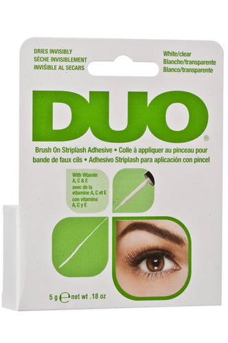 DUO Brush On Striplash Adhesive [White/Clear] 0.18oz